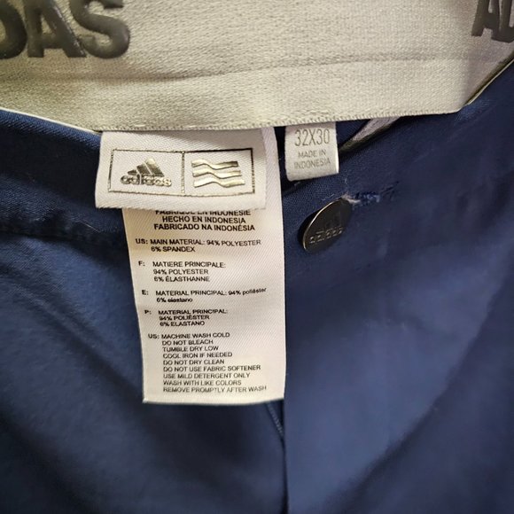Men's Adidas Navy Golf Pants - Picture 3 of 3